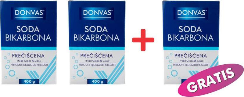 SODA BIKARBONA DONVAS 400G 2+1