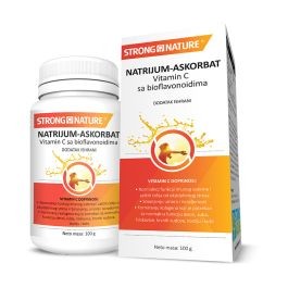 STRONG-NATRIJUM ASKORBAT+BIOFLAN. 100G