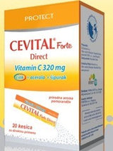 Vitar S.r.o. Cevital Forte Direct Granule 320mg Vitamina C Sa Zn Kesice 20 kom