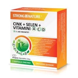Elephant Pharma Doo Beograd Strong-cink+selen+vit A+c+d kapsula 30 kom