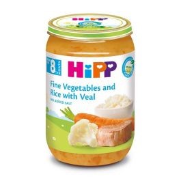 Hipp Kas.povrce Pirinac I Telet 220g 8m+
