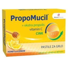 Abela Pharm Propomucil Pastile Med I Limun 24 kom Kom