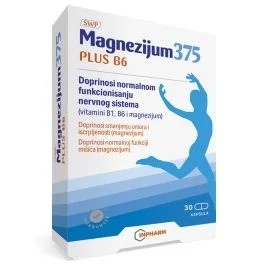 Inpharm Magnezijum 375 Plus B6 30 kapsula Inpharm