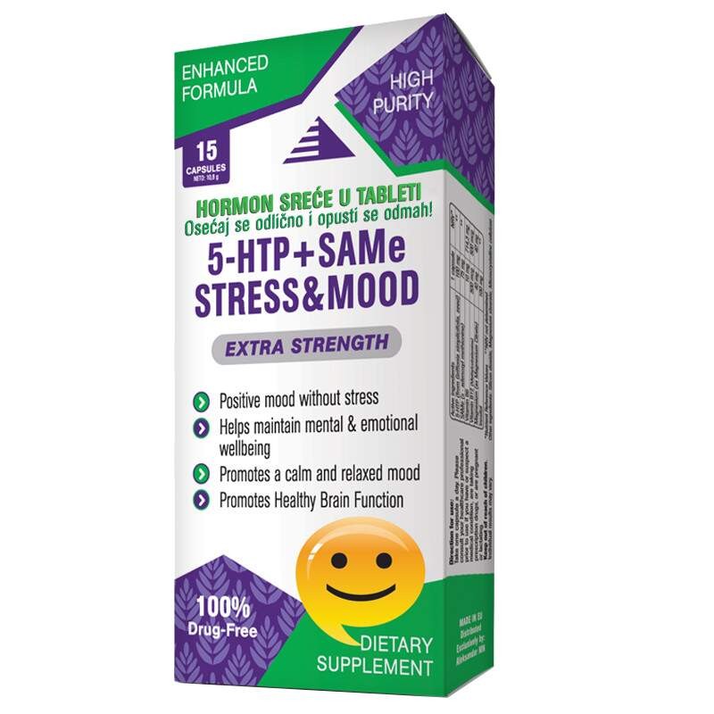 Aleksandar Mn 5-HTP+SAMe Stress-mood kapsula 15 kom