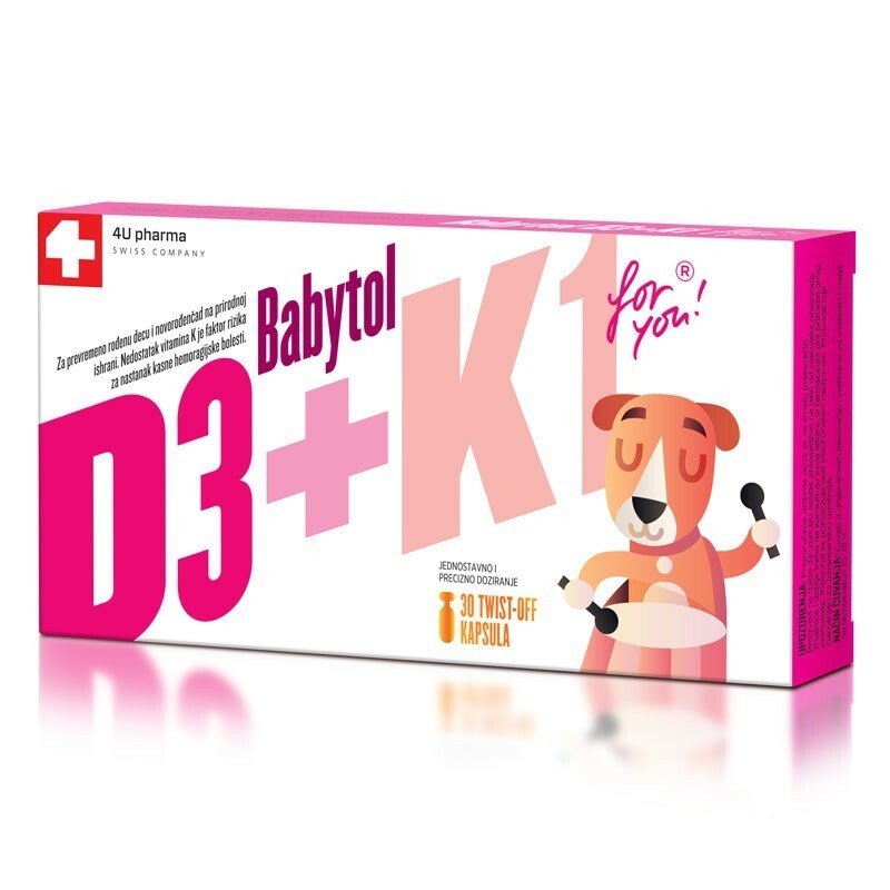 4u Pha Babytol D3+k1 Twist-off 30 kom