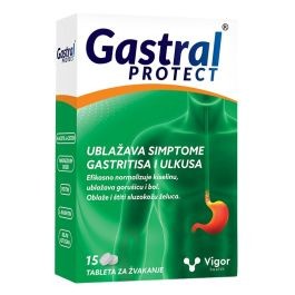 Dragis Gastral Protect tableta Za Zvakanje 15 kom