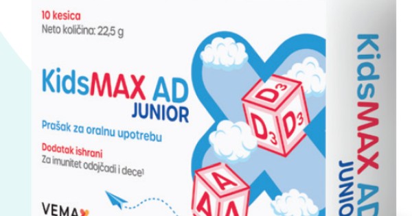 Vemax Pharma Kidsmax Ad Junior kes 10 kom