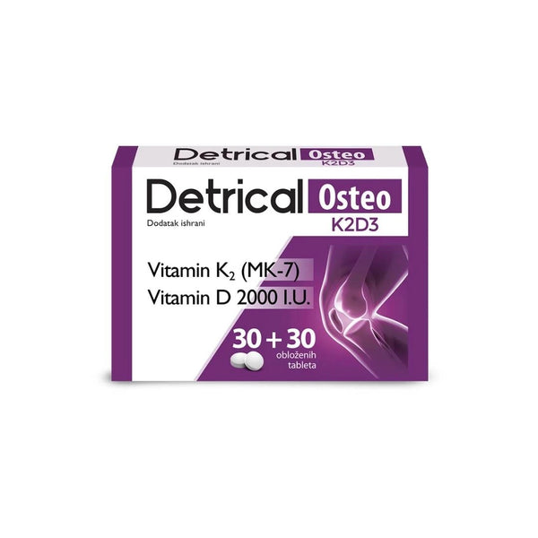 Detrical Osteo K2D3, 30+30 obloženih tableta