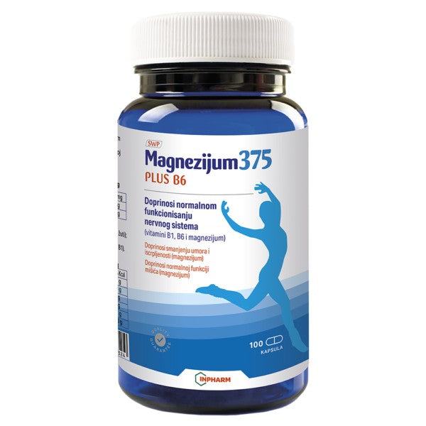 Magnezijum 375 plus B6 100 kapsula