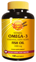 Natural Wealth Omega-3 1000 mg, 100 kapsula