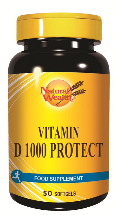 Natural Wealth Vitamin D 1000 Protect, 50 kapsula