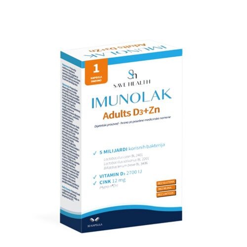 Imunolak Adults D3+Zn 30 kapsula